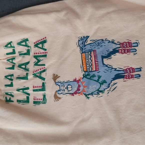 Fa La La La Llama Holiday Funny Kitchen Dish Hand Towel Set 2 Cotton NWT - Picture 2 of 6